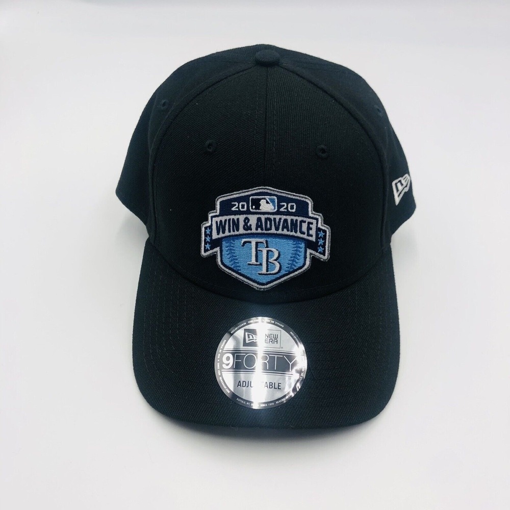 New Era 9FORTY Tampa Bay Rays 2020 Win & Advance Postseason Hat Black Adjustable